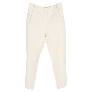Pre Loved chloe High Waist Slim Pants Women white | ecru Trousers